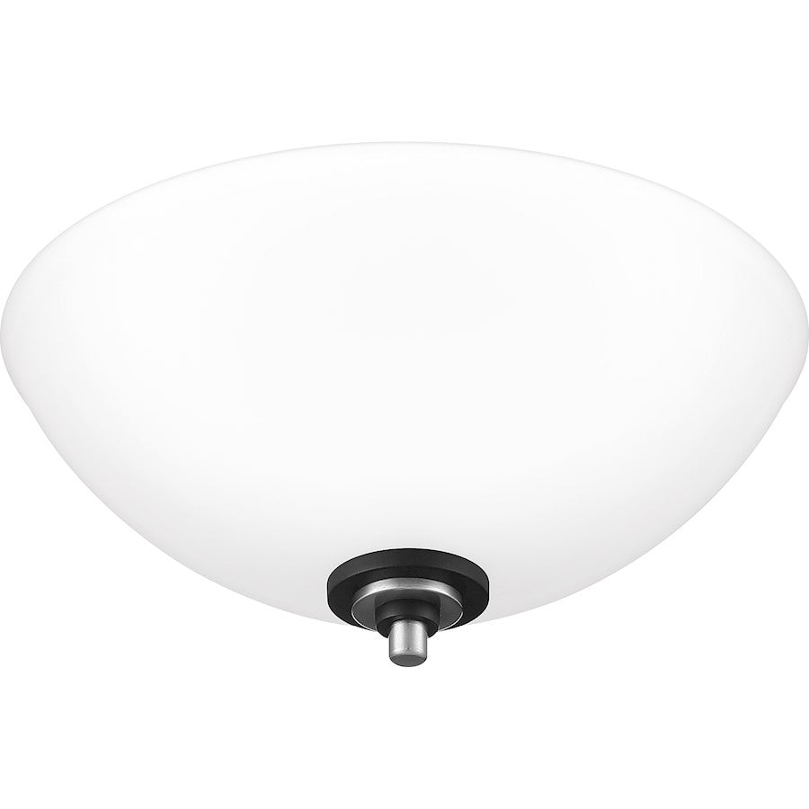 Quoizel Conrad 2 Light Flush Mount, Brushed Nickel
