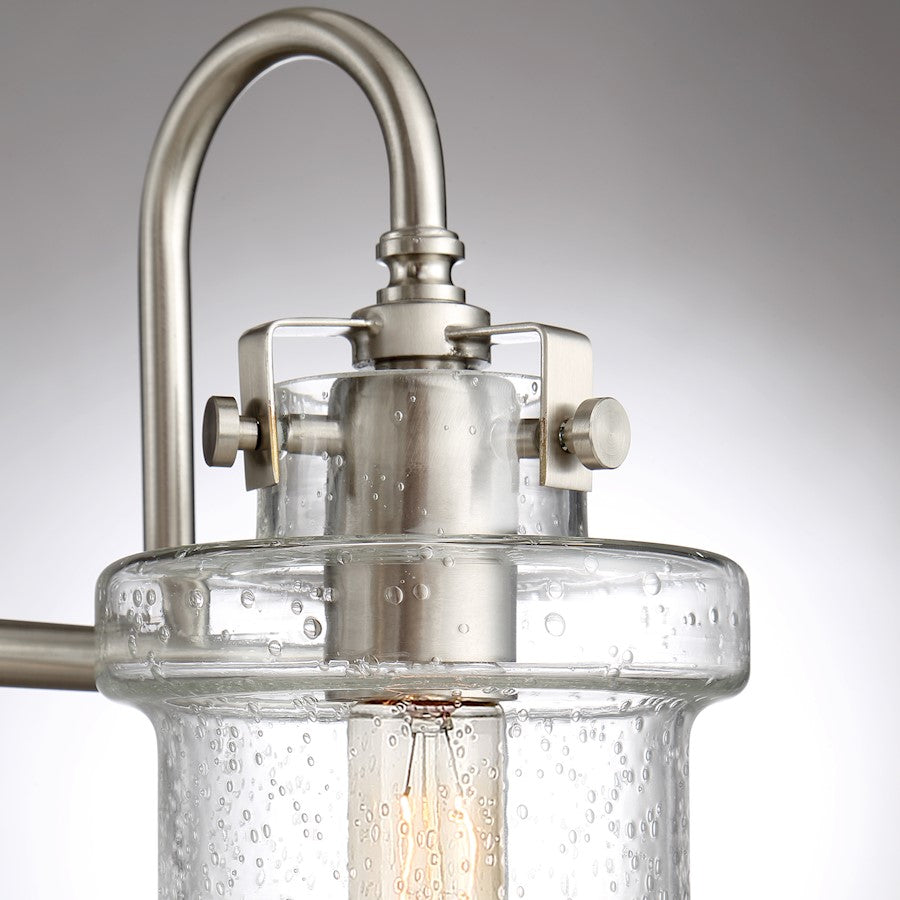 4 Light Bathroom Vanity Light, Brushed Nickel