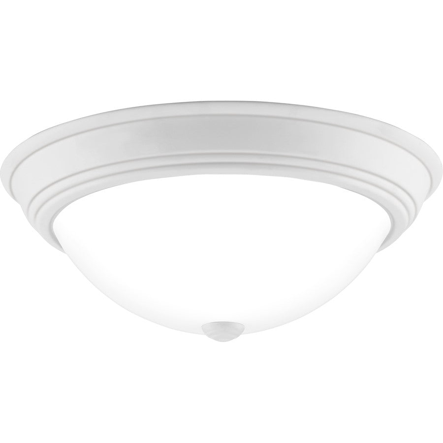 Quoizel Erwin 3 Light Flush Mount, White Lustre