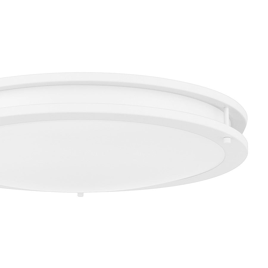 Quoizel Euclid Semi-Flush Mount, White Lustre/White