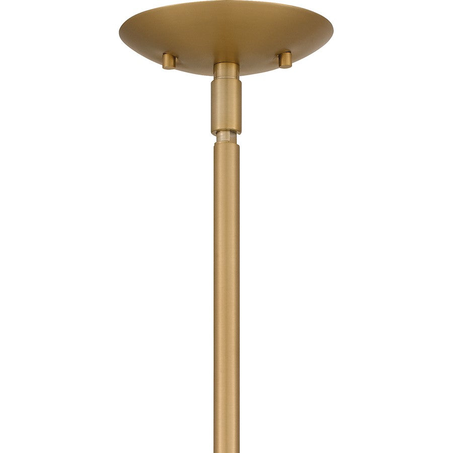 Quoizel Kimberly 5 Light Chandelier, Brass/Egg Shell Fabric