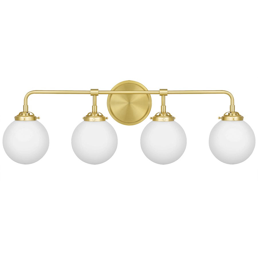 Quoizel Landry 4 Light Bath, Satin Brass