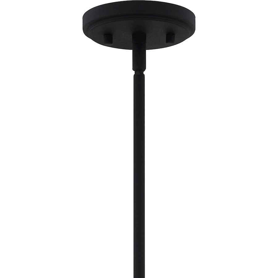 Quoizel Maple 6 Light Chandelier, Earth Black