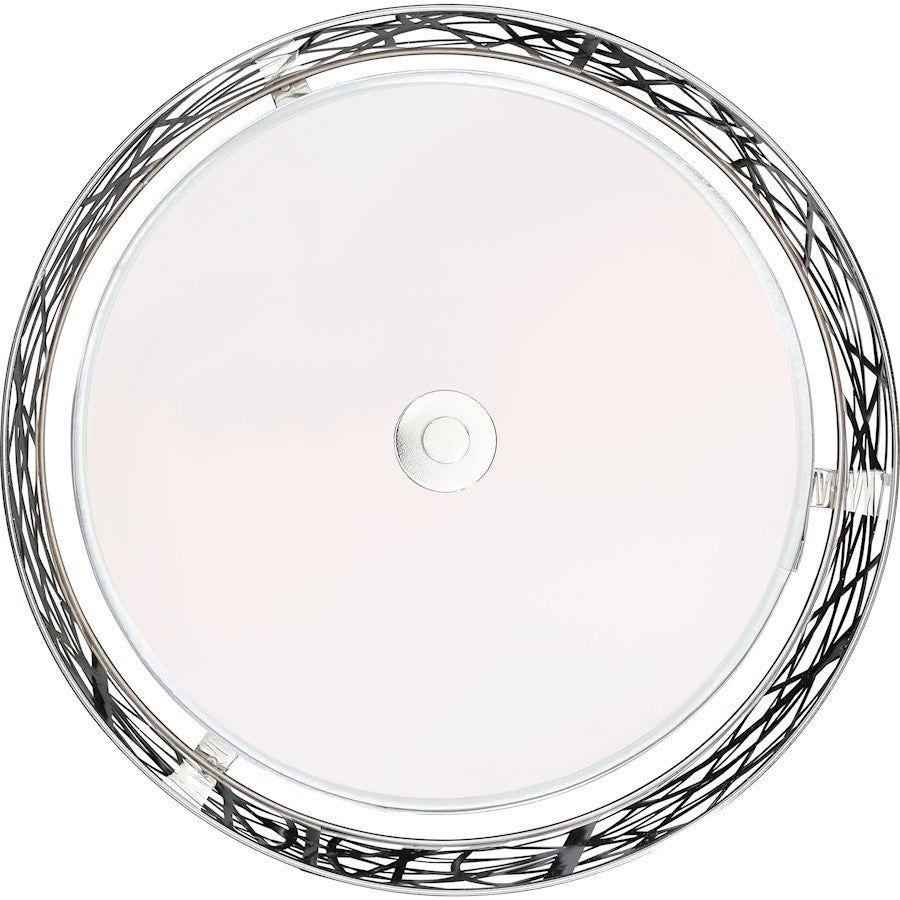 Quoizel Platinum Collection Abode Semi-Flush Mount, 2 Light, Polished Chrome