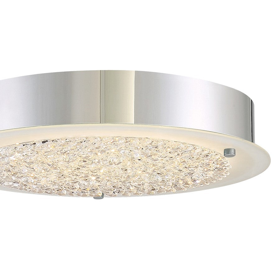 Quoizel Platinum Collection Blaze Flush Mount, 18 Light, Polished Chrome