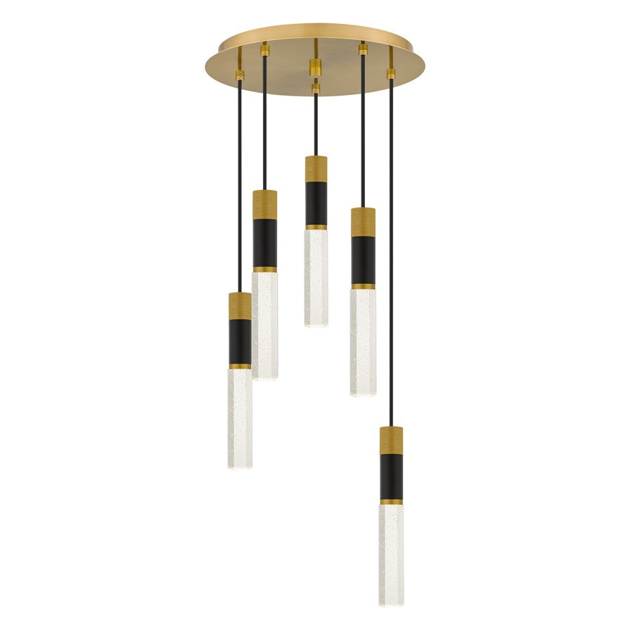 Quoizel Davies Integrated LED Brushed Gold Pendant, Brushed Gold - PCDAV1814BRG