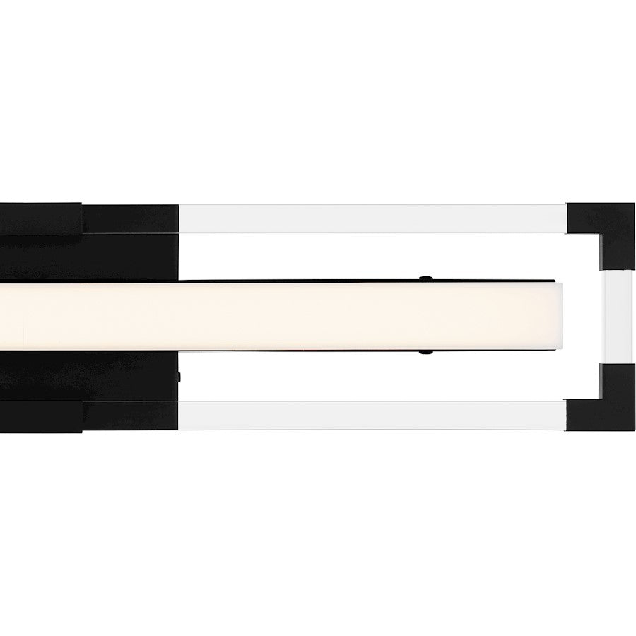 24" Integrated LED Bathroom Vanity Light, Black