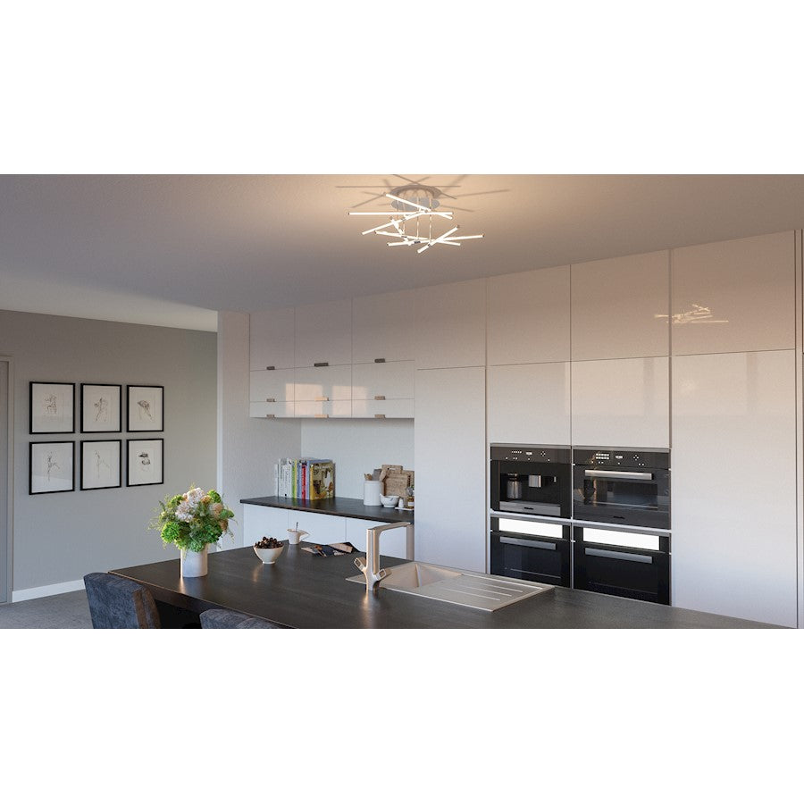 Quoizel Platinum Lightshow Semi-Flush Mount, Polished Chrome