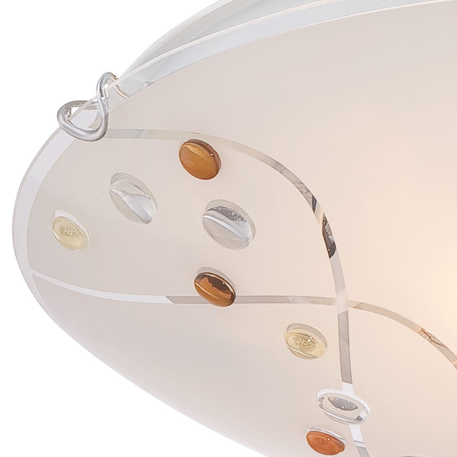 Quoizel Platinum Collection Stellar Flush Mount, Polished Chrome
