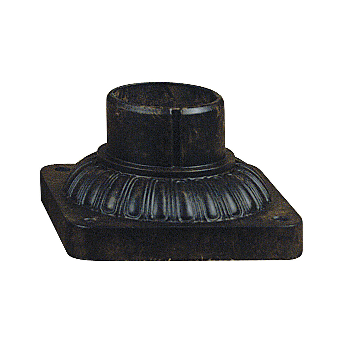 Quoizel Outdoor Pier Mount | Imperial Bronze Cast Aluminum | Post Light Base for Driveway & Patio | 5.84 x 5.84 x 3.5 in | Model PM9300IB