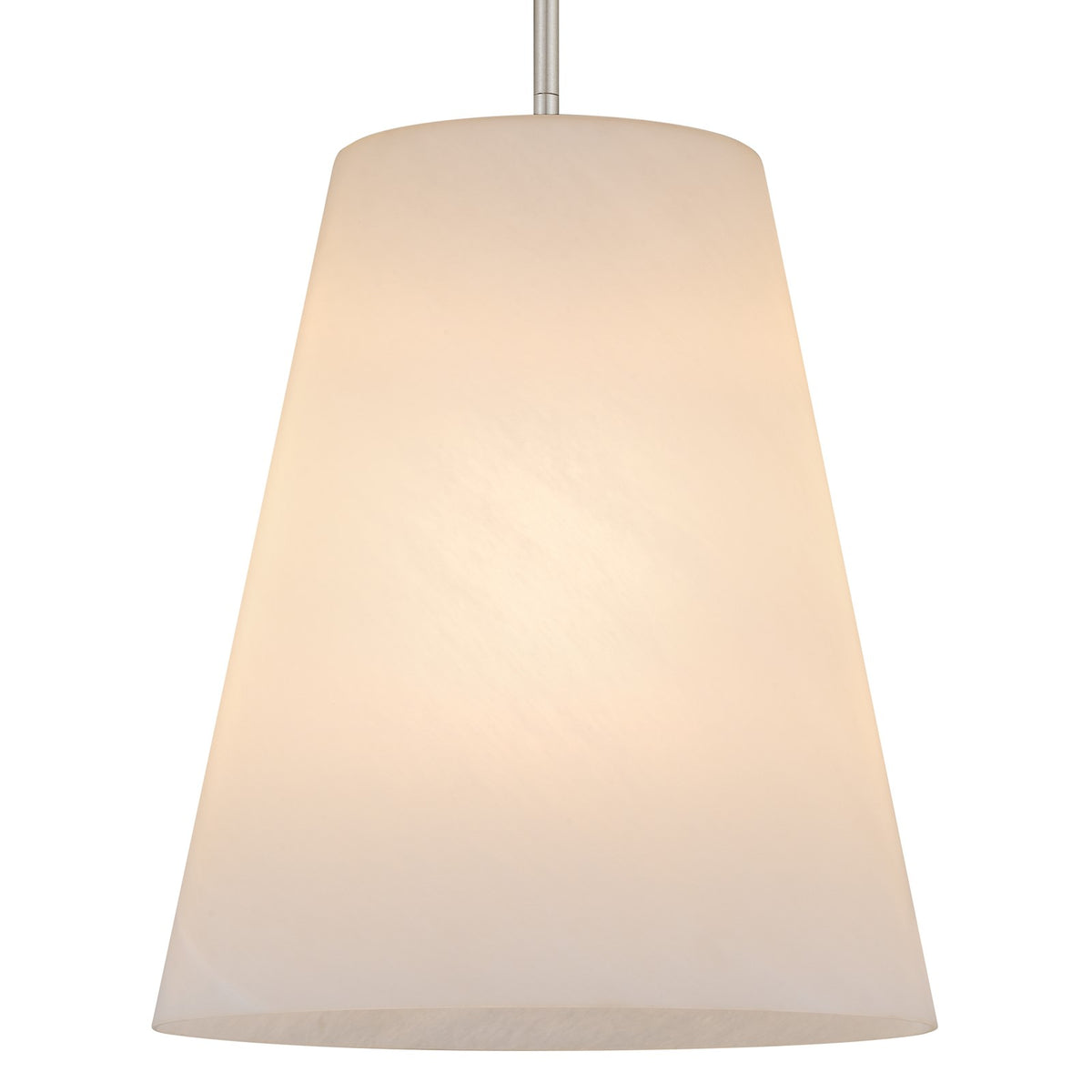 Quoizel Peregrine 14in 1-Light Pendant | Modern Brushed Nickel and Etched Alabaster Glass | Kitchen Island & Dining Room | Model PRGA1514BN