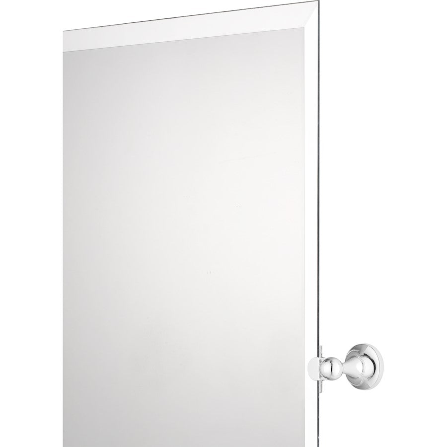 Quoizel Rectangular Reflections Mirror, Polished Chrome