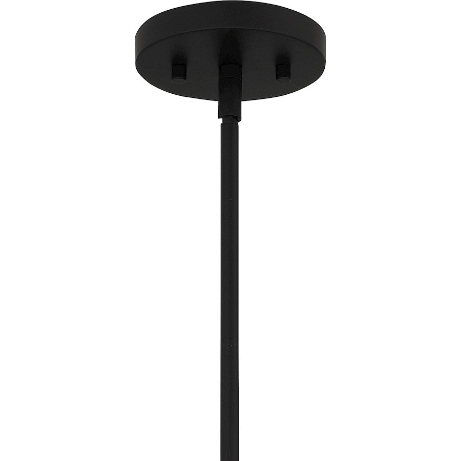 1 Light Mini Pendant, Matte Black
