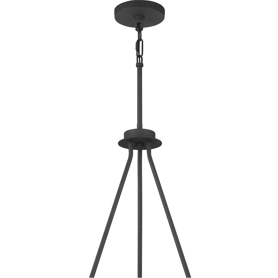 Quoizel Stratum 5 Light Chandelier, Royal Ebony