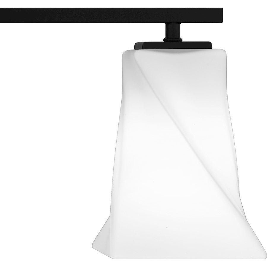 3 Light Bathroom Vanity Light, Matte Black