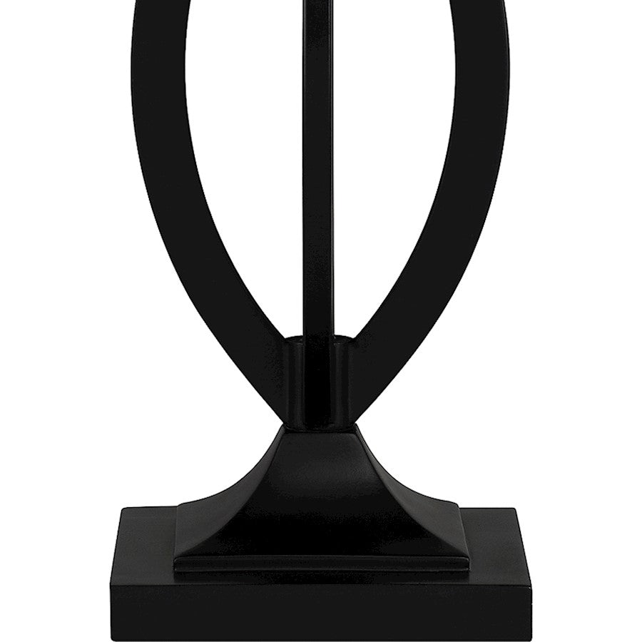 Yellowstone Table Lamp, Matte Black/Multicolor Art