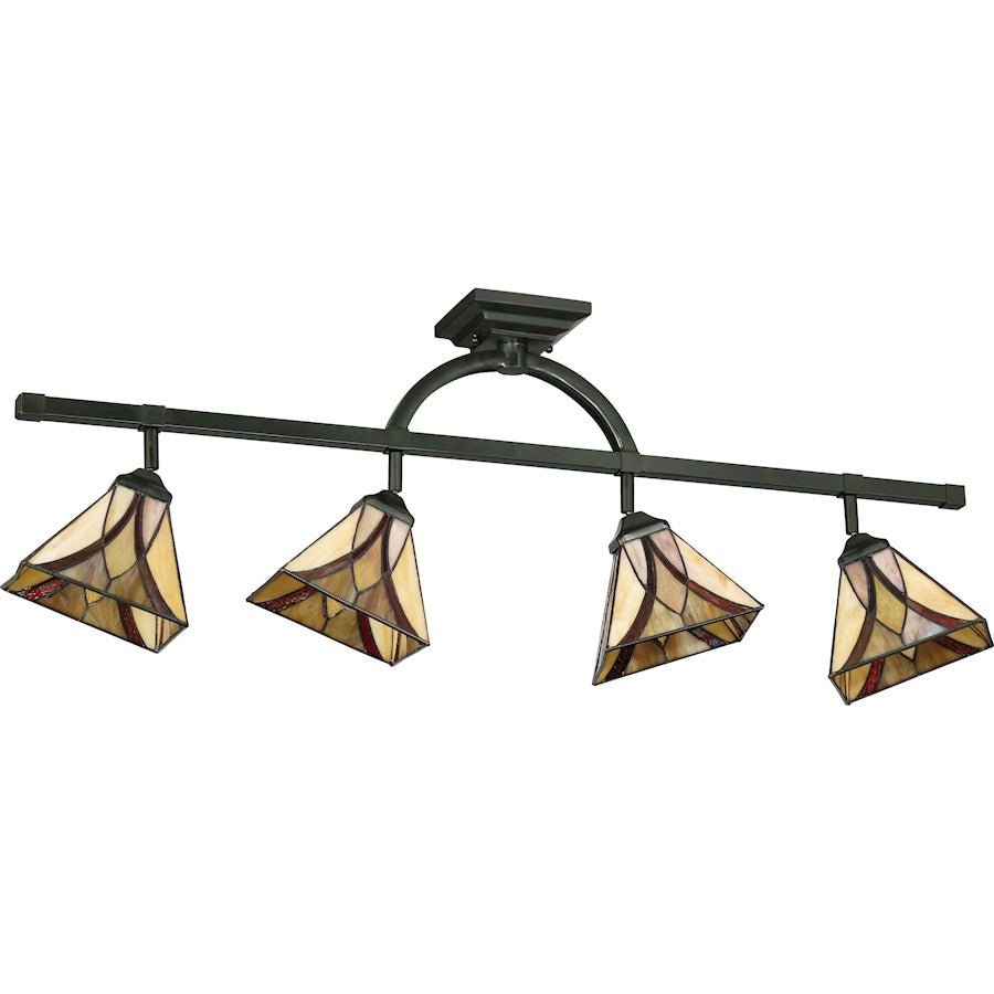 Quoizel Asheville 4 Light Ceiling Track Lights, Valiant Bronze