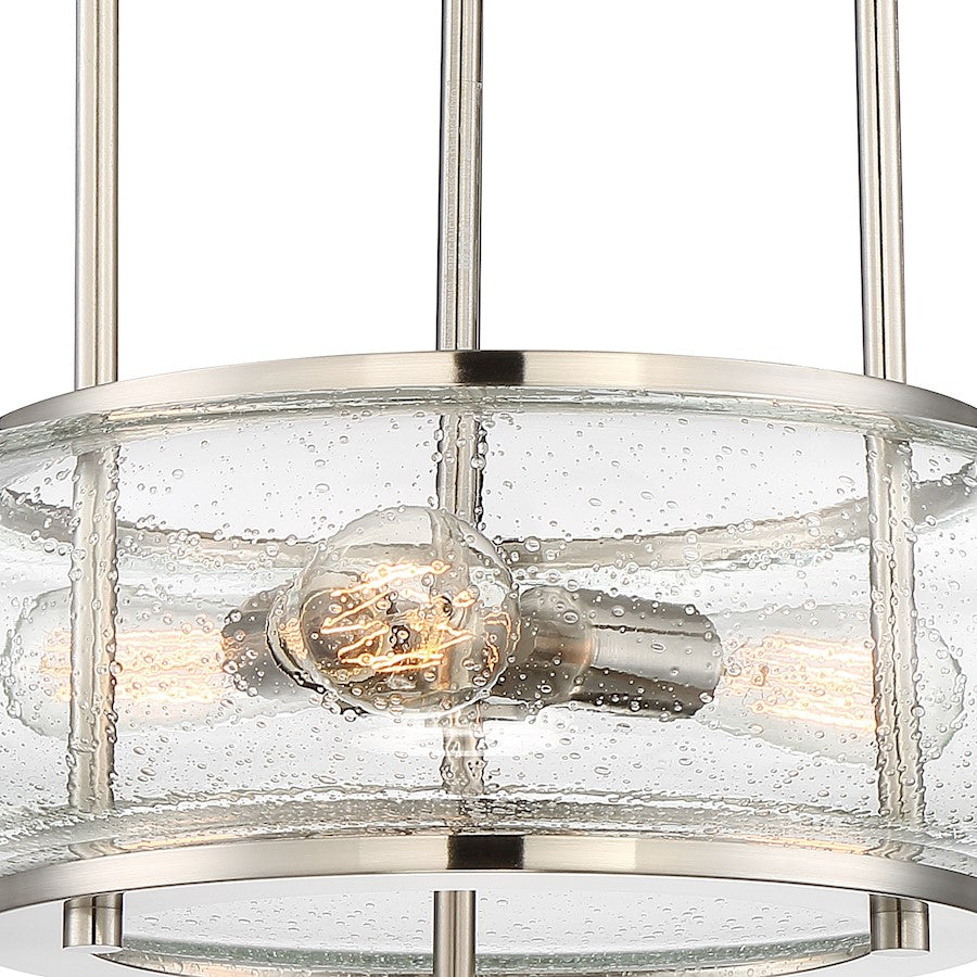 3 Light, Brushed Nickel