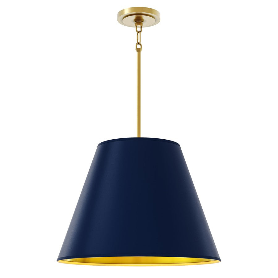 Robert Abbey Janet 4 Lt Pendant, Brass/Blue/Gold/Blue/Gold - 495MMB
