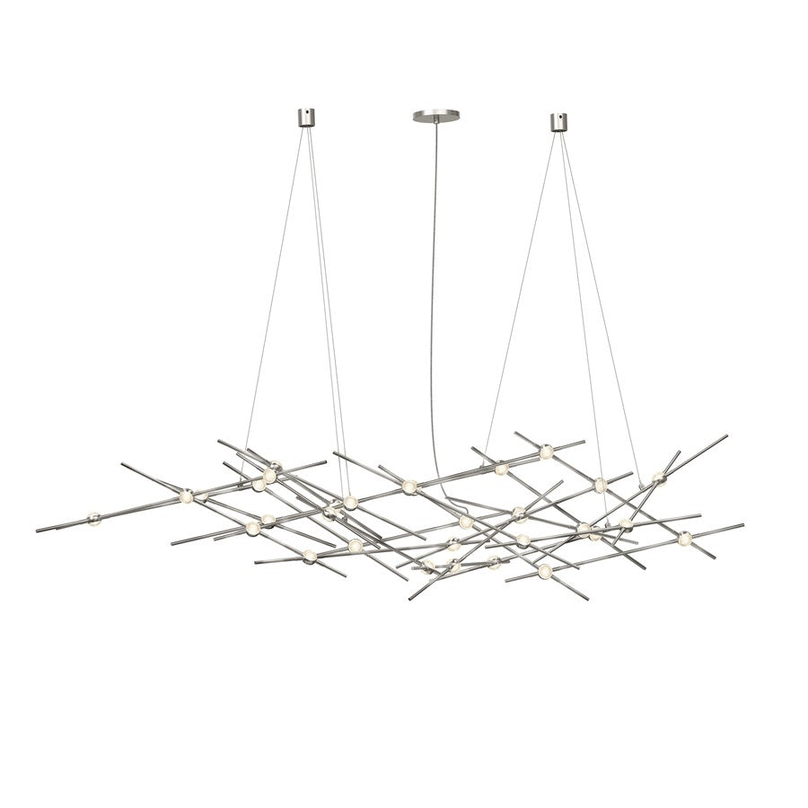 Sonneman Constellation 25 Light Pendant, Satin Nickel