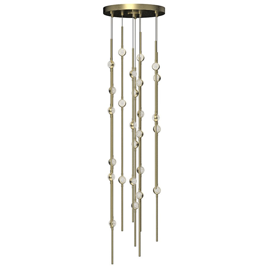 Sonneman Constellation 26 Light Pendant, Satin Brass - 2162-38C-S-J20