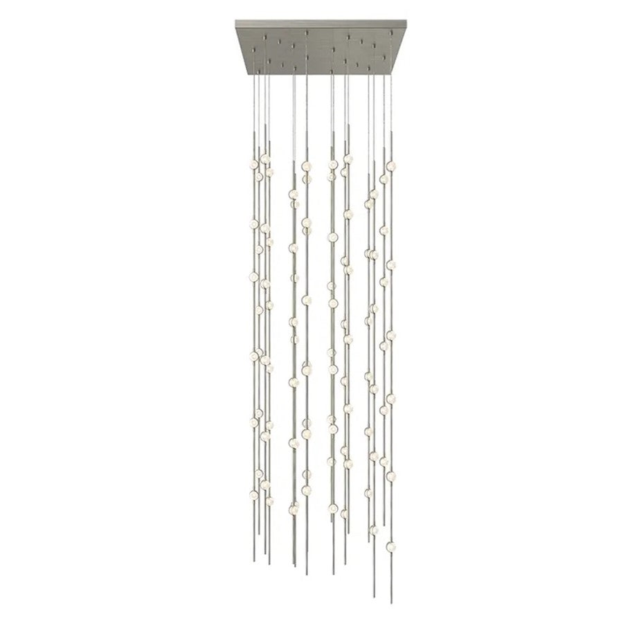Sonneman Constellation 96 Light Pendant/27K, Satin Nickel