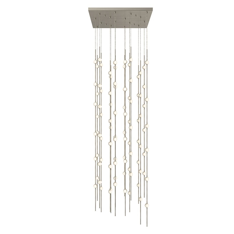 Sonneman Constellation 96 Light Pendant/Warm, Satin Nickel