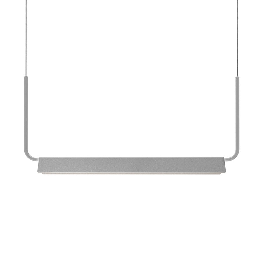 Sonneman Morii 1Lt 30" Linear Pendant, Bright Satin Aluminum - 2838-16-J20