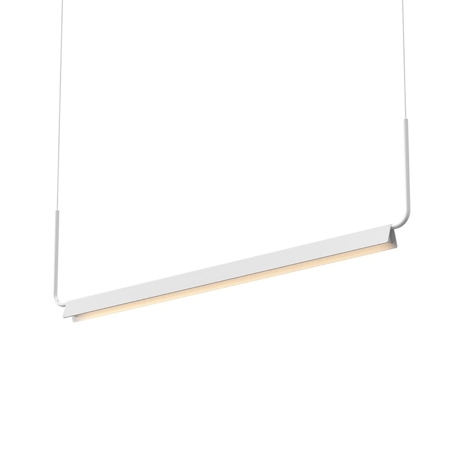 Sonneman Morii 1 Light 48" Pendant, Satin White/Satin White - 2839-03-J20