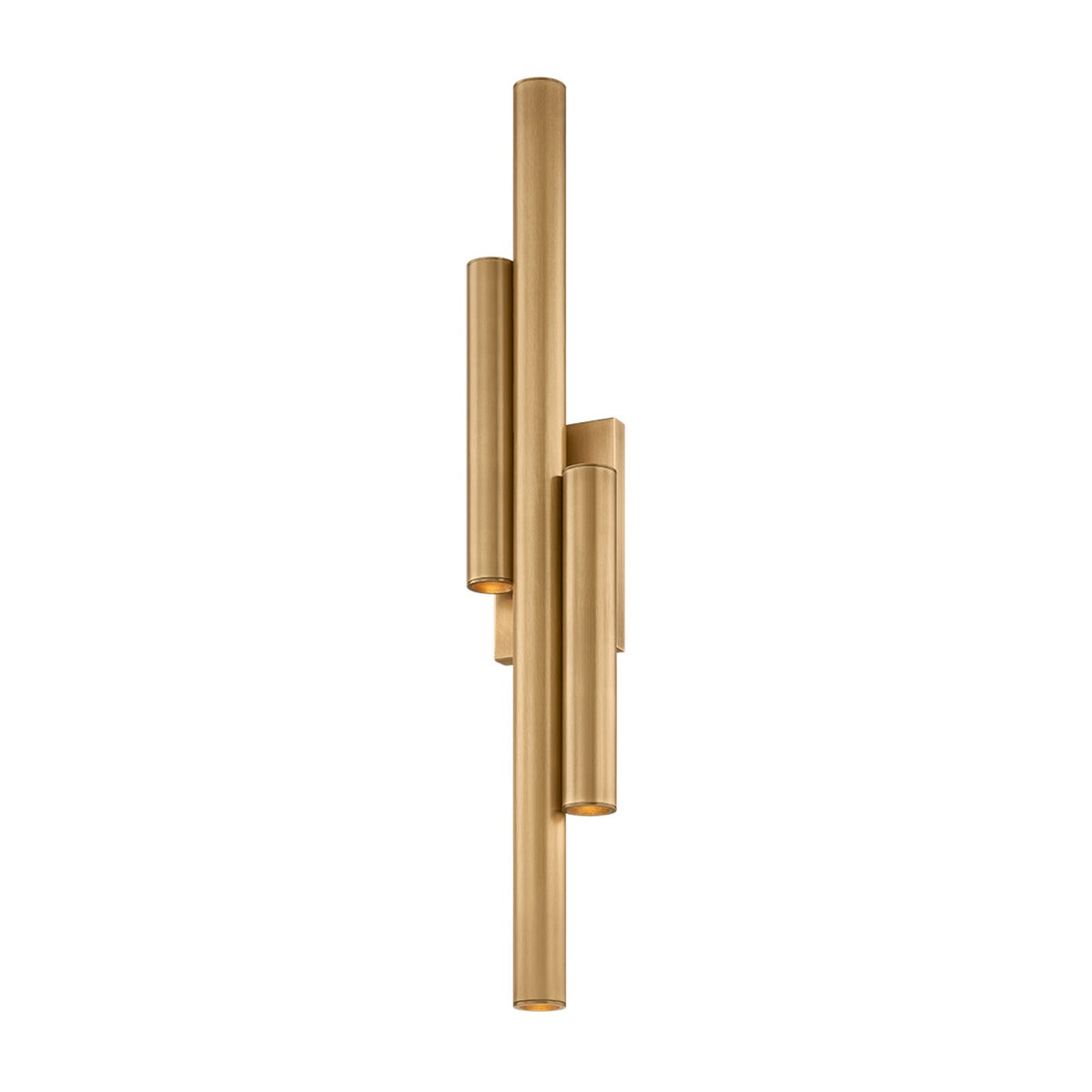 Sonneman Ellipse 18in 6-Light Wall Sconce | Modern Brass and Etched Matte Acrylic | Bedroom & Hallway Accent Light | 3 x 18 in | Model 7610-39-MB