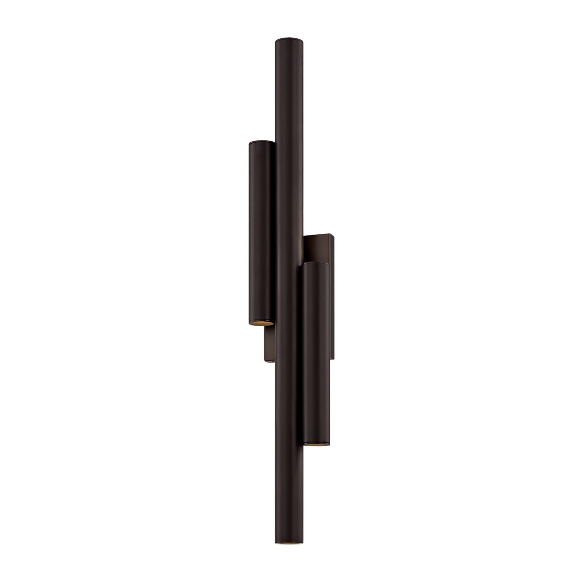 Sonneman Ellipse 18in 6-Light Wall Sconce | Black Brass and Etched Matte Acrylic | Bedroom & Hallway Accent Light | 3 x 18 in | Model 7610-51-BBR