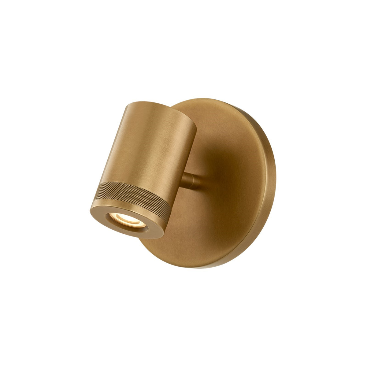 Sonneman Vertex 1-Light Wall Sconce | Modern Brass Steel and Brass Shade | Bedroom & Hallway Accent Light | 4.75 x 4.75 in | Model 7660-39-MB