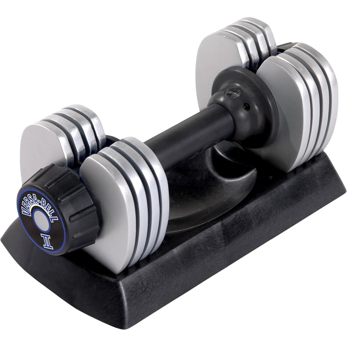 Stamina Versa-Bell II 50lb Pair Adjustable Dumbbells | 10-50 lb 9-in-1 | Home Gym & Strength Training | 16 x 7.5 x 6.75 in | Model 05-2150P