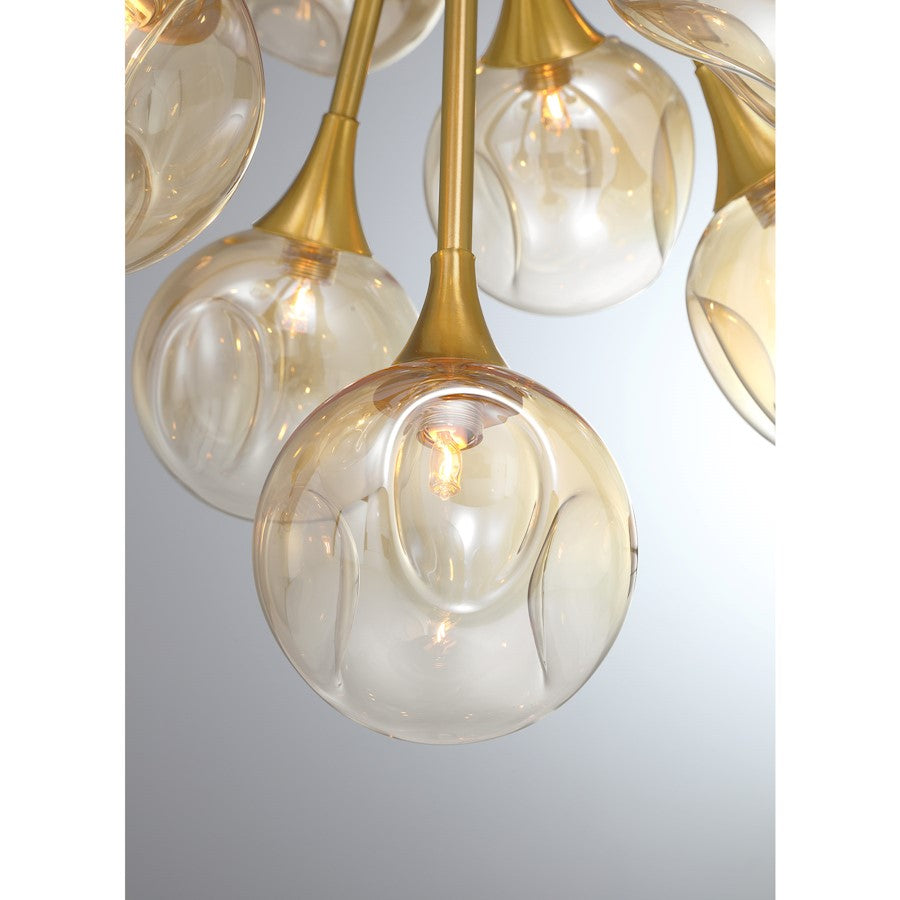 Savoy House Matisse 18 Light Chandelier, Warm Brass/Gold Plated