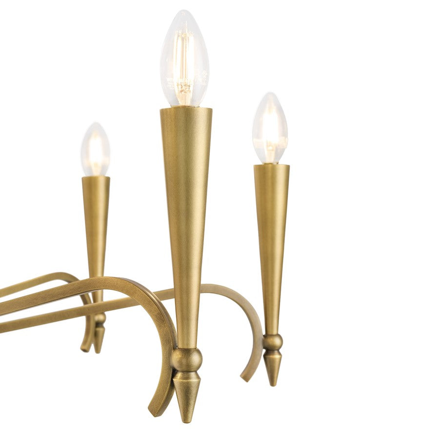 Savoy House Tremont 12 Light Chandelier, Riviera Brass