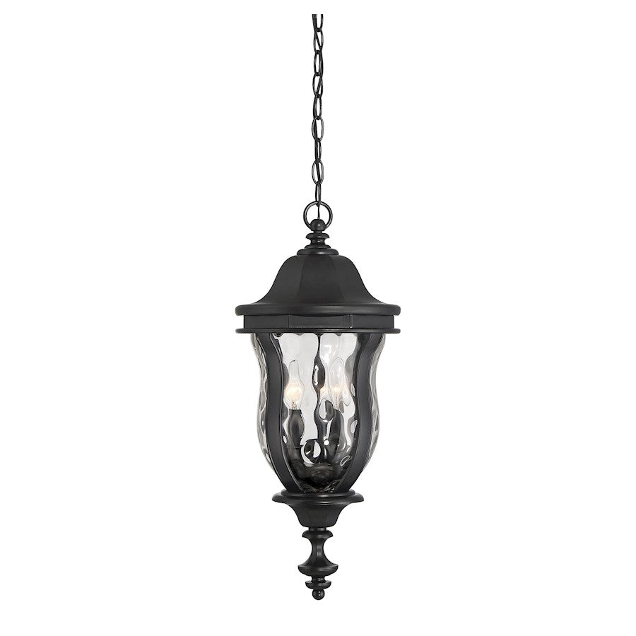 Savoy House Monticello 3 Light Hanging Lantern, Black