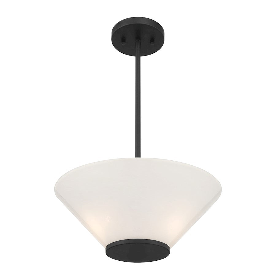 Savoy Essentials Blair 3Lt Convertible Semi-Flush/Pendant, Black