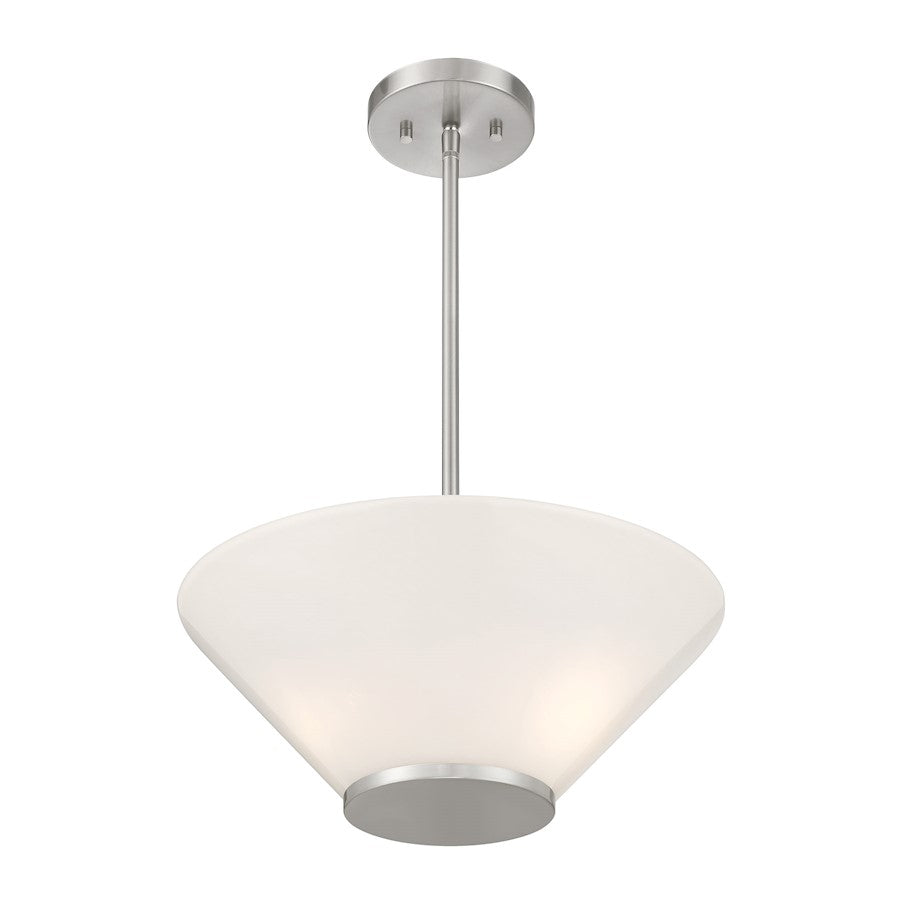 Savoy Essentials Blair 3Lt Convertible Semi-Flush/Pendant, Nickel