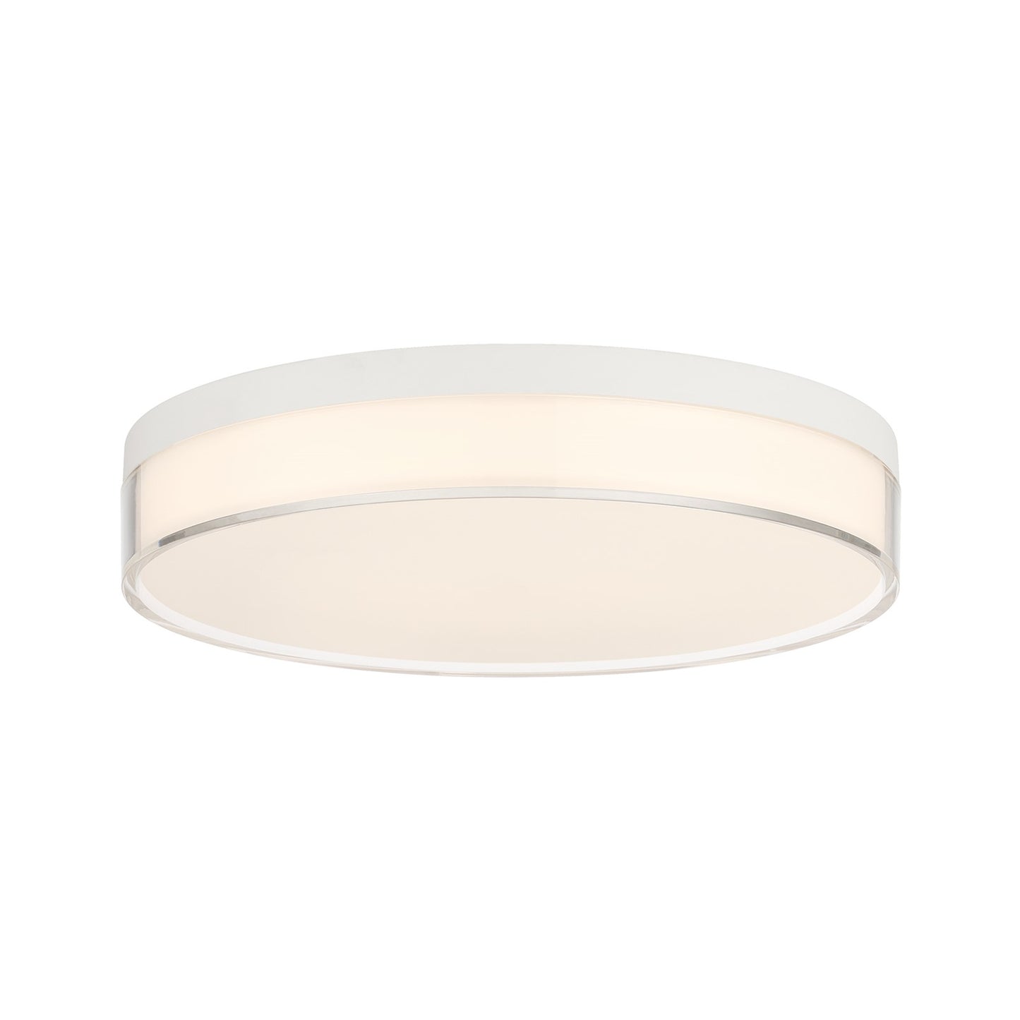 Savoy House Clarion 11in 1-Light Flush Mount | Modern White Metal and White Acrylic Shade | Indoor & Outdoor Wet Location | 11 x 11 | Model 6-4444-11-WH