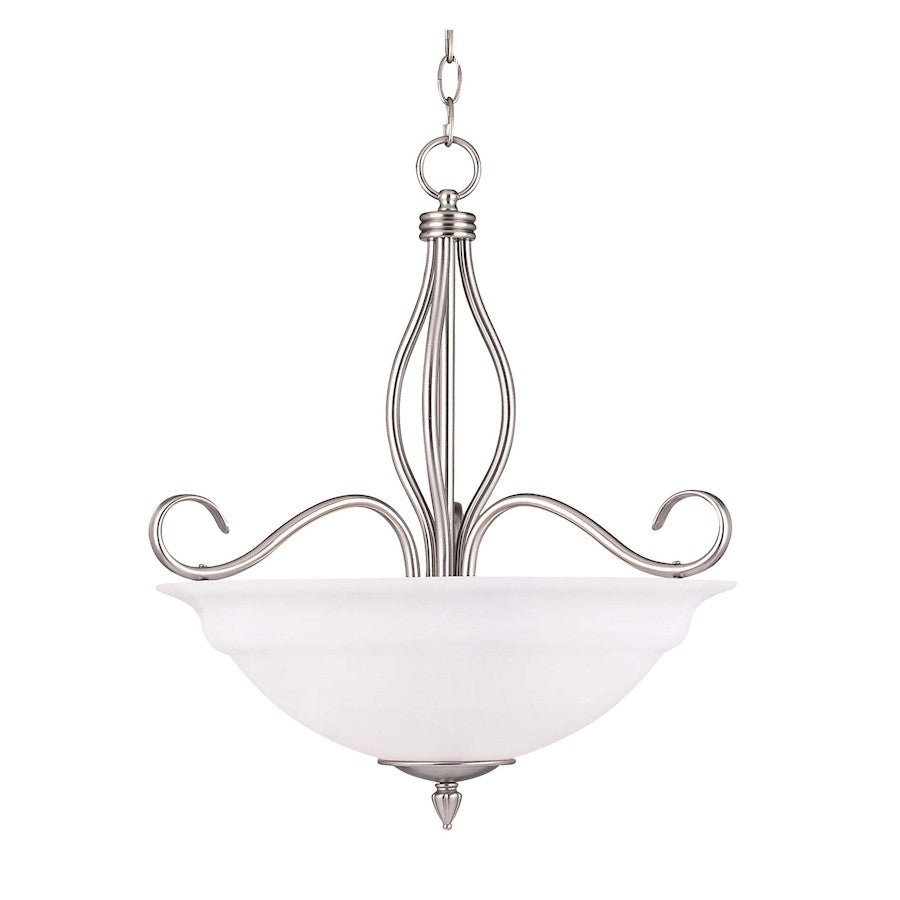 3 Light Pendant, Pewter