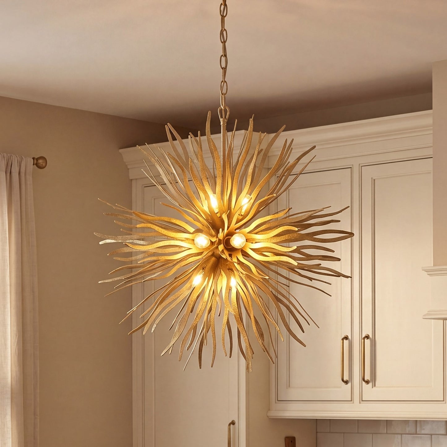 12 Light Pendant, Cavalier Gold