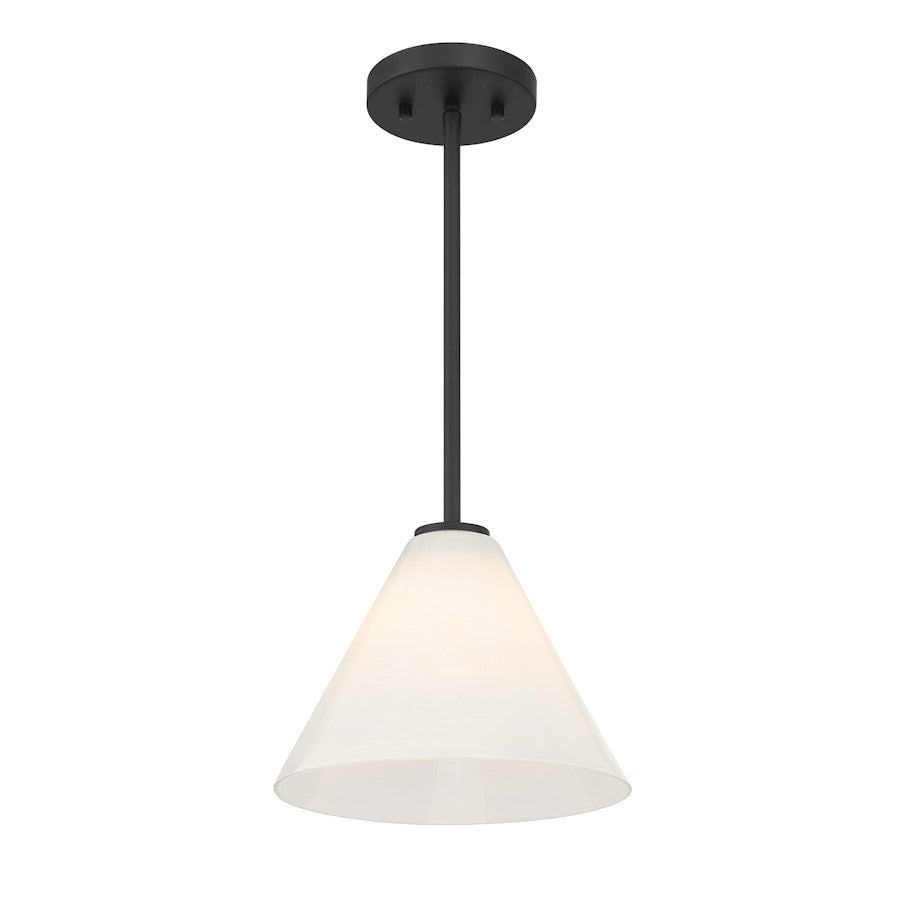 Savoy Essentials Blair 1 Light Mini-Pendant/Semi-Flush, Black