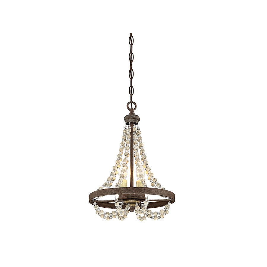 Mallory Mini Chandelier in Fossil Stone