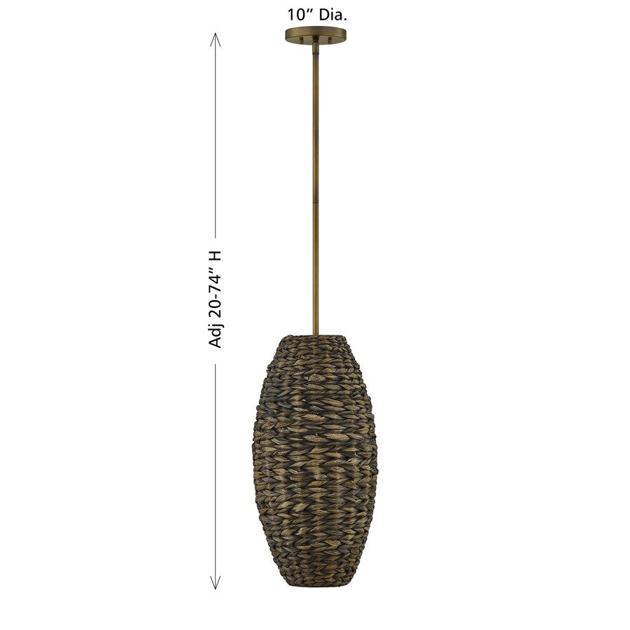Savoy House Tierra Brisa 1Lt Pendant, Riviera, Riviera Brass