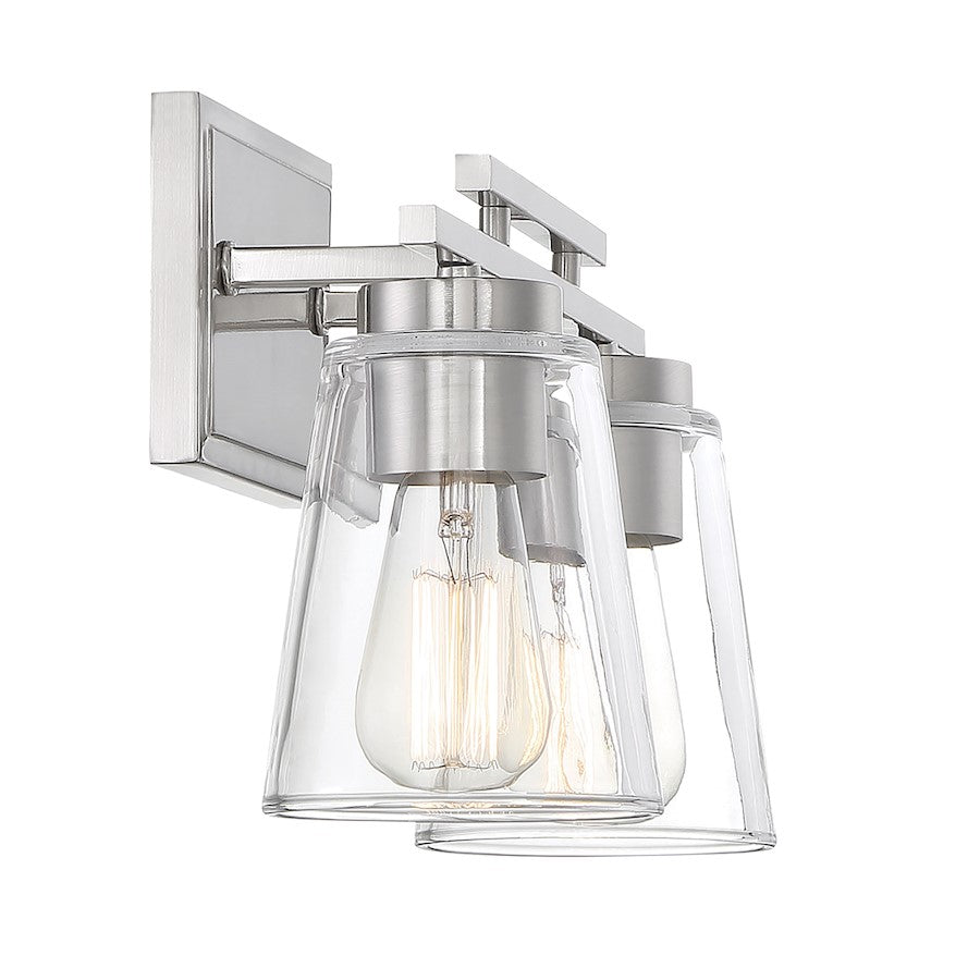 Bathroom Vanity Light, Satin Nickel