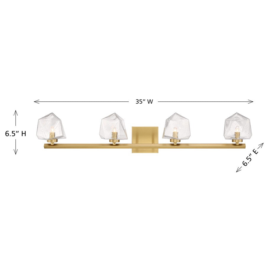 Savoy House Castello 4 Lt Bath Sconce, Warm Brass