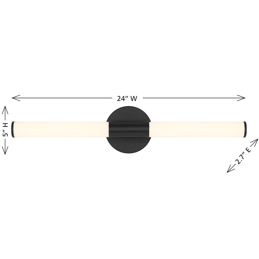 Savoy House Lighting Assets Connor 24" Bath Sconce, Matte Black