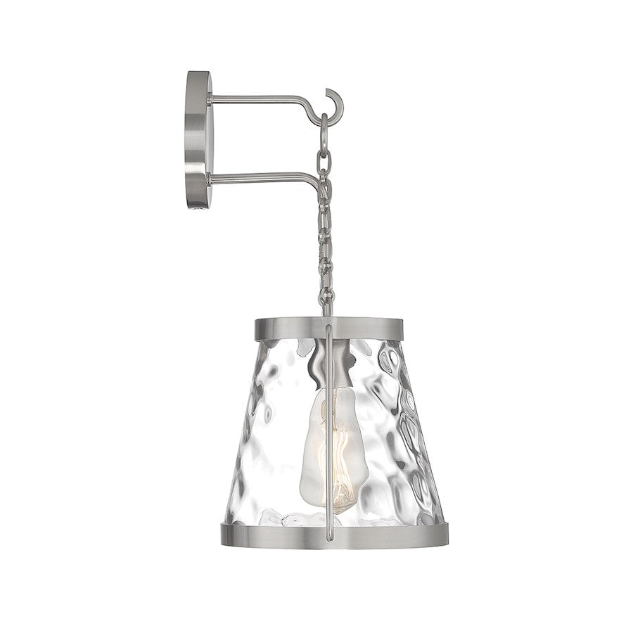 Savoy House Crawford 1-Light Wall Sconce, Matte Black - 9-1801-1-89