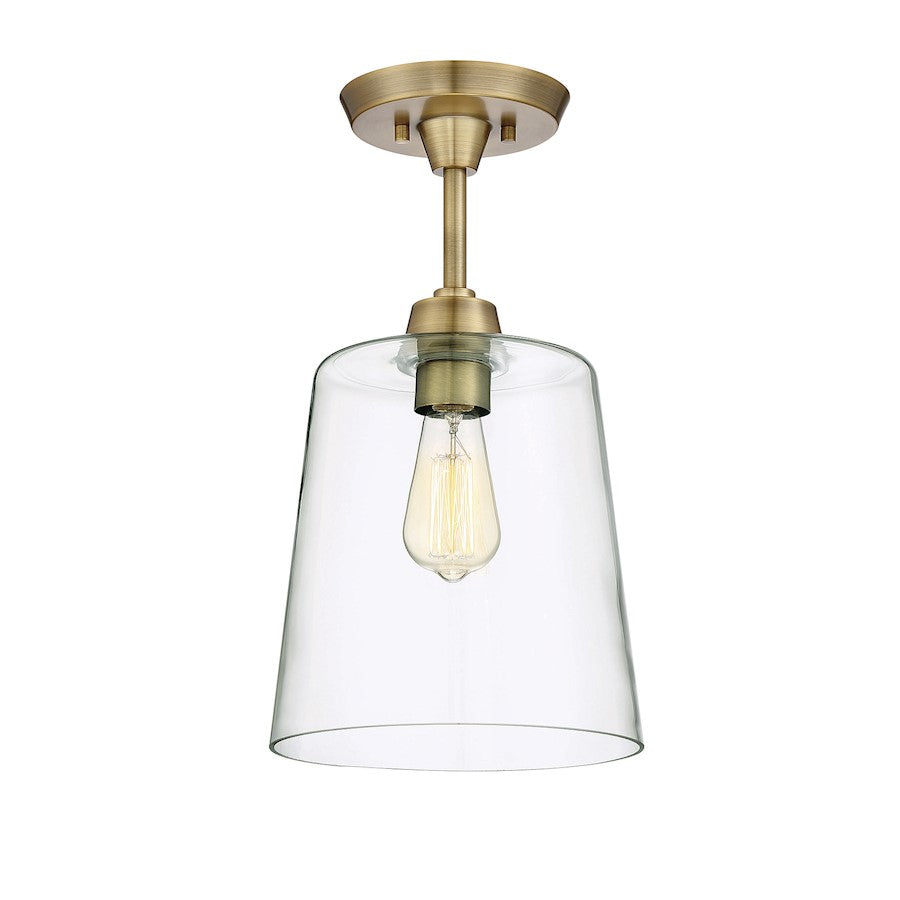Meridian Modern 1 Light 17" Semi Flush Mount