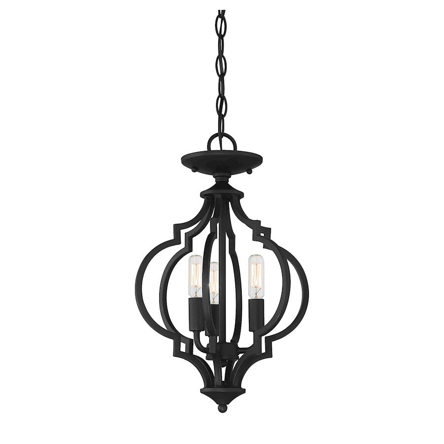 Meridian Transitional 3 Light Convertible Semi Flush Mount